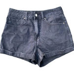 PacSun  BLACK DENIM MOM SHORTS Photo 0