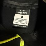 Nike Pro Dri-Fit Black and Neon Green Striped Pullover Photo 3