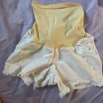 Jessica Simpson White Maternity Shorts - Size Small Photo 0
