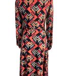 Anthropologie Porridge Graphic Mix Print Wrap Dress Photo 2