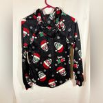 No Boundaries  Drawstring Hooded Fleece Christmas Skeletons Santa Hats XXS 00 NWT Photo 3