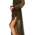 Caroline Constas Vivian Winter Rose Silk Dress , Black Green Size M, Retail $995 Size M Photo 1