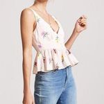 Forever 21 NWT Floral Peplum Top Photo 0