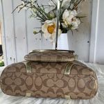 Coach Tan and Gold Star-Patterned Tote Bag with Matching Wristlet Photo 15