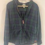 L.L. Bean women’s Relaxed Fit Plaid Jacket sz Medium Green Photo 0
