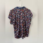 Callaway  Opti-Dri Cap Sleeve Golf Polo Short Sleeve Shirt Floral Blue Indigo XL Photo 5