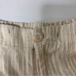 Just living Cream Striped Pants - Size Medium Photo 3