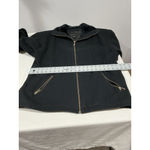 Womans Metropolitan Ny Size 10 Black Zip Up Wool Lined Pea Coat Photo 5