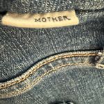 EUC Mother Women's Jeans with Red Stripe. Size 24 “the looker ankle fray” style Blue Photo 15