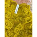 NWT For Love & Lemons Tiana Mini Dress Size XS In Yellow Lace Sheer Overlay Photo 4