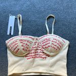 YornMona Letters‎ Embroidery Sexy Camis Tops Women Basic Streetwear Strap Short Photo 1