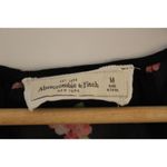 Abercrombie & Fitch Womens Black Pink Green Floral Lace Blouse Top Size Medium M Photo 2