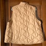 Croft & Barrow Fleece Lined Golden Tan Quilted Vest Photo 2