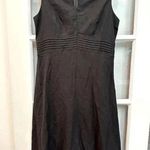 Christopher & Banks  | Black Linen Blend A-Line Dress Size 10P Petite NWT Photo 0