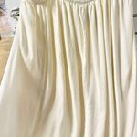 Majorelle Sleeveless Tie Shoulder Pleated Maxi Slip Dress Cream Women's Size M Photo 2