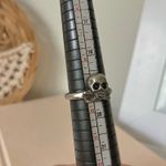 Skull Crossbones Gunmetal Pirates Ring Vintage Silver Pewter Grunge Punk Emo Goth Jewelry Photo 8