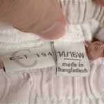 NWOT Lavender White Striped Linen Blend Drawstring Pants 14/16W Beach Pull On Size 14W Photo 3