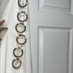 SheIn White Backless Dress with Ring Accents Photo 2