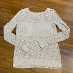 Staring At Stars  Knit Sweater Womens Small‎ Open Weave Lightweight Long Sleeve Photo 3