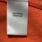 Max Studio Tunic Sweater Orange Size L large Round Hem Long Sleeve Photo 4