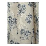 Cotton Candy LA Strapless Floral Dress Mini Babydoll Cream Blue Size Small Photo 3