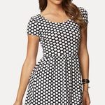 Forever 21 Black and white open back cotton dress size small Photo 0