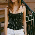 Brandy Melville Women's Black and Navy Crop-top Photo 0