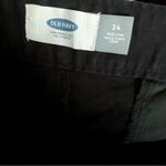 Old Navy Twill Everyday Plus Long Chino Shorts Size 24 Black Photo 1