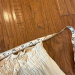 Loft linen blend taupe drawstring wide leg pant large Photo 7