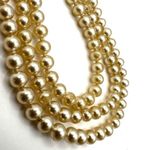 Faux pearl triple strand vintage necklace Photo 3