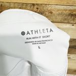 Athleta Run With it Skort in Bright White Size Large Photo 8
