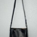 Stella McCartney Black Laser Cut Faux Leather Crossbody Bag Photo 5