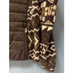 Ralph Lauren Lauren Active Jacket Fleece Aztec Design Brown Ivory Panel Zip Sz M Size M Photo 3