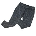DANSKIN NOW Women's Black & Gray Geometric Fitted Leggings ~ SMALL Photo 0