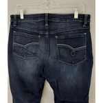 Lee  Riders Mid Rise Straight Dark Wash Stretch Denim Jeans Women’s Size 12 P Photo 3