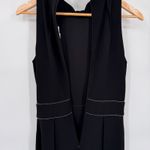 Badgley Mischka Old Money Jumpsuit sz 2 Black Rhinestone Trim Polyester NEW $189 Photo 10