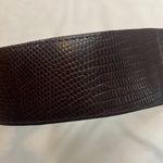 Ann Taylor  brown snake skin print belt size large Photo 4