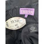 Vivienne Tam NWT Y2K Black 100% Silk formal Dress Chain fitted Waist Detail XS Photo 12