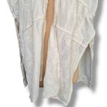 Chico's Chico’s White Embroidered Boho Floral Kimono Open Front Drape Cardigan One Size Photo 9