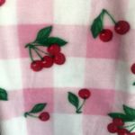 Betsey Johnson  nwt Pink Cherry Plaid Throw Blanket Plush 50x70 Photo 1