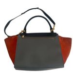 CELINE 2WAYHand Bag Trapeze Shoulder bag Gray x Black x Orange Photo 3