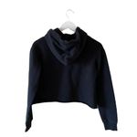 Disney  Nightmare Before Christmas  Black  Raw Hem Cropped Jack Sally Hoodie SZ S Photo 4