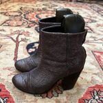 American Rag rag & bone Metallic Leather Ankle Booties Photo 3