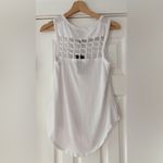 Chaser  White Knitted Cotton Tank Top Size Medium NWT‎ Photo 1