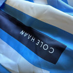 Cole Haan NWT Stripe Square Scarf Color: Marine Photo 6