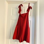 SheIn Red Pocket Overall Romper Jumpsuit Size Small Photo 3