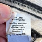 Madewell Women's Striped Context Hoodie Cream/Black Size S Photo 5