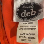 Vintage Formal Dress XS Y2K Strapless Long Gown Holiday Party Beaded Tropical Red Photo 12