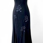 Vintage Y2K Beaded Prom Dress Black Size 8 Photo 1