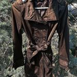 Chic et Jeune olive green trench coat with silver buttons Photo 6